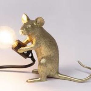 MOUSE LAMP GOLD - mac