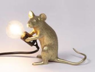 MOUSE LAMP GOLD - mac 