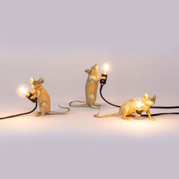 MOUSE LAMP GOLD - mac 