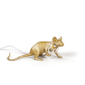 MOUSE LAMP GOLD  - lop