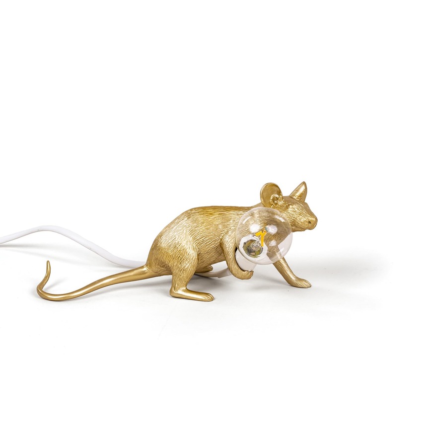 MOUSE LAMP GOLD  - lop 